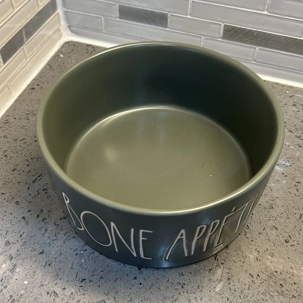 Bone Appetit Rae Dunn Dog Bowl